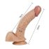 Lovetoy Real Extreme - 21 cm G-punkt dildo (naturlig)