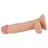 Real Extreme - dildo med sugekop og testikler til G-punktet - 19 cm (hudfarvet)