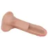 Lovetoy Nature Cock - realistisk dildo med dobbelt lag - 18cm - hudfarvet