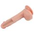Lovetoy Naturcock - realistisk dildo med sugekop - 21cm (natur)