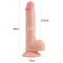 Lovetoy Naturcock - realistisk dildo med sugekop - 21cm (natur)