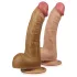 Lovetoy - realistisk dildo - bøjet - 20cm natur