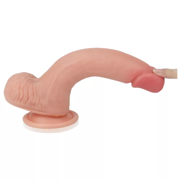 Lovetoy Nature Cock - realistisk dobbeltlags dildo - 20cm - natur