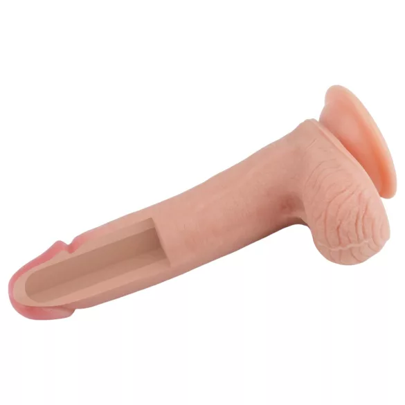 Lovetoy Nature Cock - realistisk dobbeltlags dildo - 20cm - natur