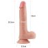 Lovetoy Nature Cock - Realistisk dildo i to lag - 20 cm (naturlig)