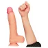 Lovetoy Nature Cock - realistisk dobbellags dildo - 25cm - natur