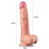 Lovetoy Nature Cock - realistisk dobbellags dildo - 25cm - natur