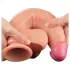 Lovetoy Nature Cock - realistisk dobbellags dildo - 25cm - natur