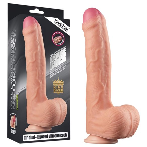 Lovetoy Natur Penis - realistisk lagdelt dildo 28cm (natur)