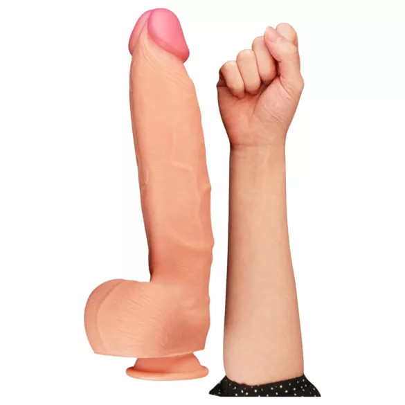 Lovetoy Nature Cock - realistisk dildo - 30cm - hudfarvet