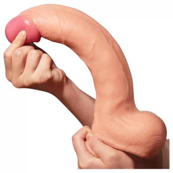 Lovetoy Nature Cock - realistisk dildo - 30cm - hudfarvet