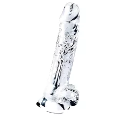   Lovetoy Flawless Clear - dildo med sugekop - 19 cm (gennemsigtig)