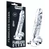Lovetoy Flawless Clear - dildo med sugekop - 19 cm (gennemsigtig)