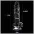 Lovetoy Flawless Clear - dildo med sugekop - 19 cm (gennemsigtig)