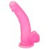 Lovetoy Jelly Stil - sugekop dildo - 20cm (pink)