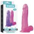Lovetoy Jelly Stil - sugekop dildo - 20cm (pink)