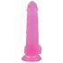 Lovetoy Jelly Stil - sugekop dildo - 20cm (pink)