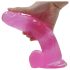 Lovetoy Jelly Stil - sugekop dildo - 20cm (pink)