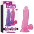 Lovetoy Jelly Studs - sugekop dildo - 15cm (pink)