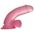 Lovetoy Jelly Studs - sugekop dildo - 15cm (pink)
