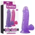 Lovetoy Jelly Studs - dildo med sugekop - 15 cm - lilla