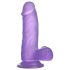 Lovetoy Jelly Studs - sugekop-dildo - 15 cm (lilla)