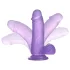Lovetoy Jelly Studs - dildo med sugekop - 15 cm - lilla