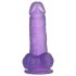 Lovetoy Jelly Studs - sugekop-dildo - 15 cm (lilla)
