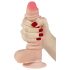 Lovetoy Sliding-Skin - Todelags dildo - 18cm (naturlig)