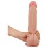 Lovetoy Glidende Hud - 23 cm natur dildó i dobbelt lag