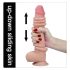 Lovetoy Glidende Hud - 23 cm natur dildó i dobbelt lag