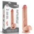 Lovetoy Glidende Hud - 23 cm natur dildó i dobbelt lag