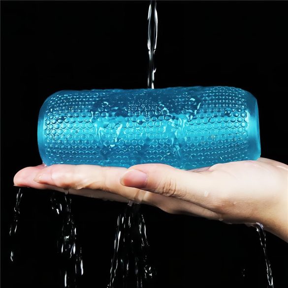 Lovetoy - masturbator til mænd - dobbelt, rillet - blå