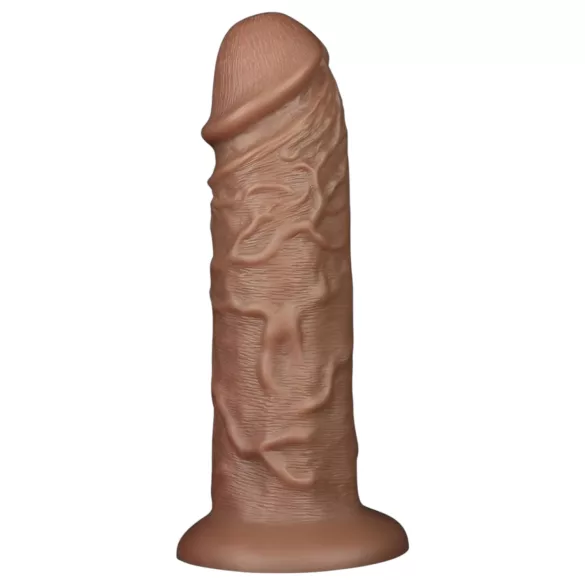 Lovetoy Chubby - realistisk dildo med sugekop - 25cm - natur