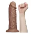 Lovetoy Chubby - realistisk dildo med sugekop - 25cm - natur