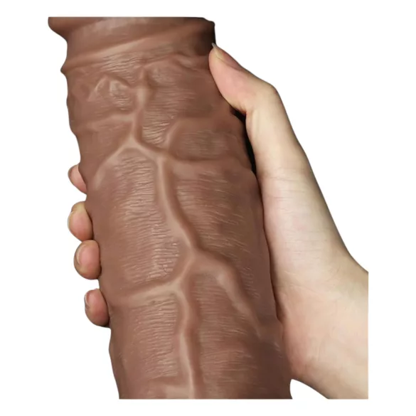 Lovetoy Chubby - realistisk dildo med sugekop - 25cm - natur
