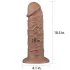 Lovetoy Chubby - realistisk dildo med sugekop - 25cm - natur
