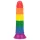Lovetoy Prider 7.0 - realistisk dildo - 19 cm (regnbuefarvet)