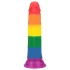 Lovetoy Prider 7.0 - realistisk dildo - 19 cm (regnbuefarvet)