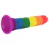Lovetoy Prider 7.0 - realistisk dildo - 19 cm (regnbuefarvet)