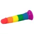 Lovetoy Prider 7.0 - realistisk dildo - 19 cm (regnbuefarvet)