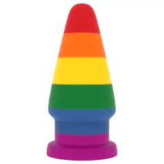 Lovetoy Prider - analplug - stor størrelse - 15 cm regnbue