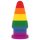 Lovetoy Prider - anal plug - 15cm (regnbuefarvet)