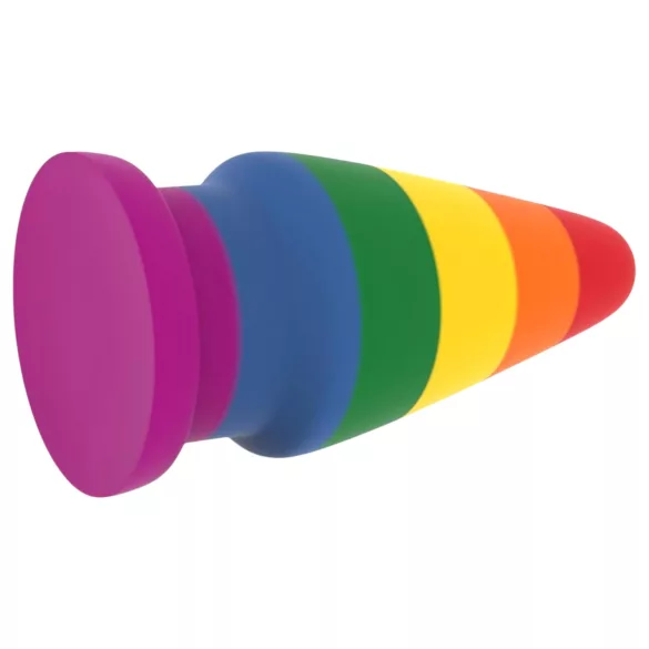 Lovetoy Prider - analplug - stor størrelse - 15 cm regnbue