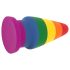 Lovetoy Prider - anal plug - 15cm (regnbuefarvet)