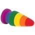 Lovetoy Prider - anal plug - 15cm (regnbuefarvet)