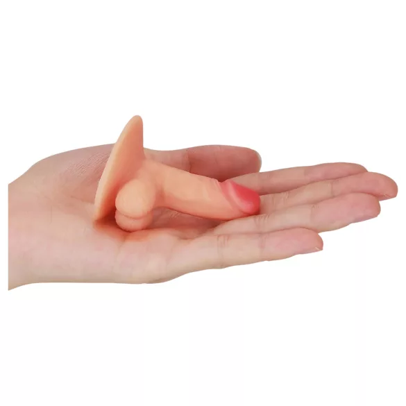 Lovetoy - minidildo med sugekop - natur