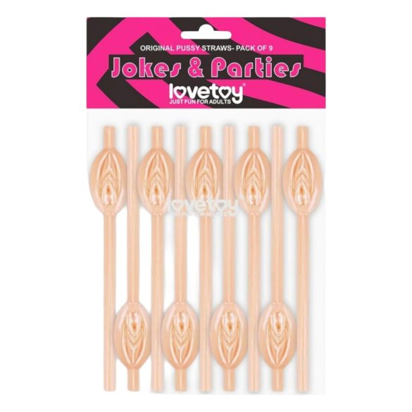 Lovetoy - naturfarget sugerør med frækt twist
