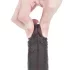 Lovetoy Sliding-Skin - realistisk dildo - dobbeltlag - 18cm brun