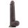 Lovetoy Sliding-Skin - Dobbeltdildo, 23 cm, brun